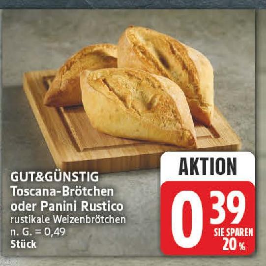 Toscana-Brötchen von GUT&GÜNSTIG im aktuellen EDEKA Prospekt